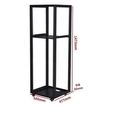 Mountable 4post Open Frame Rack Wall Mount Data Rack