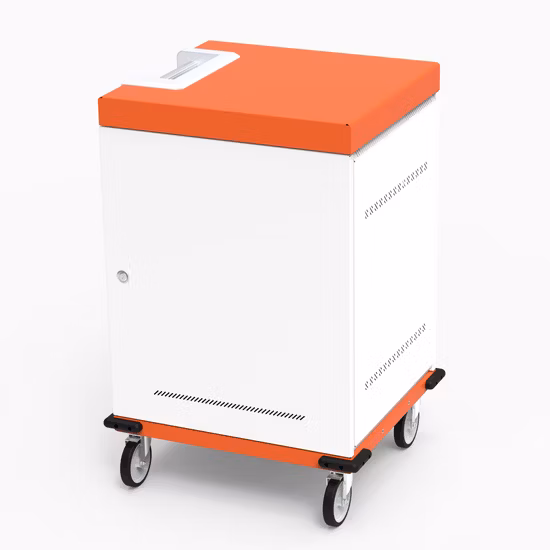 Carregamento e armazenamento com bloqueio de 3 pontos AC 48 Bay Carrinho de estação de carregamento de superfície para laptop para computador